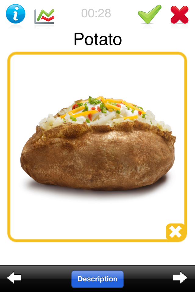 ABA Flash Cards Food Education Educational Games Kids free app for